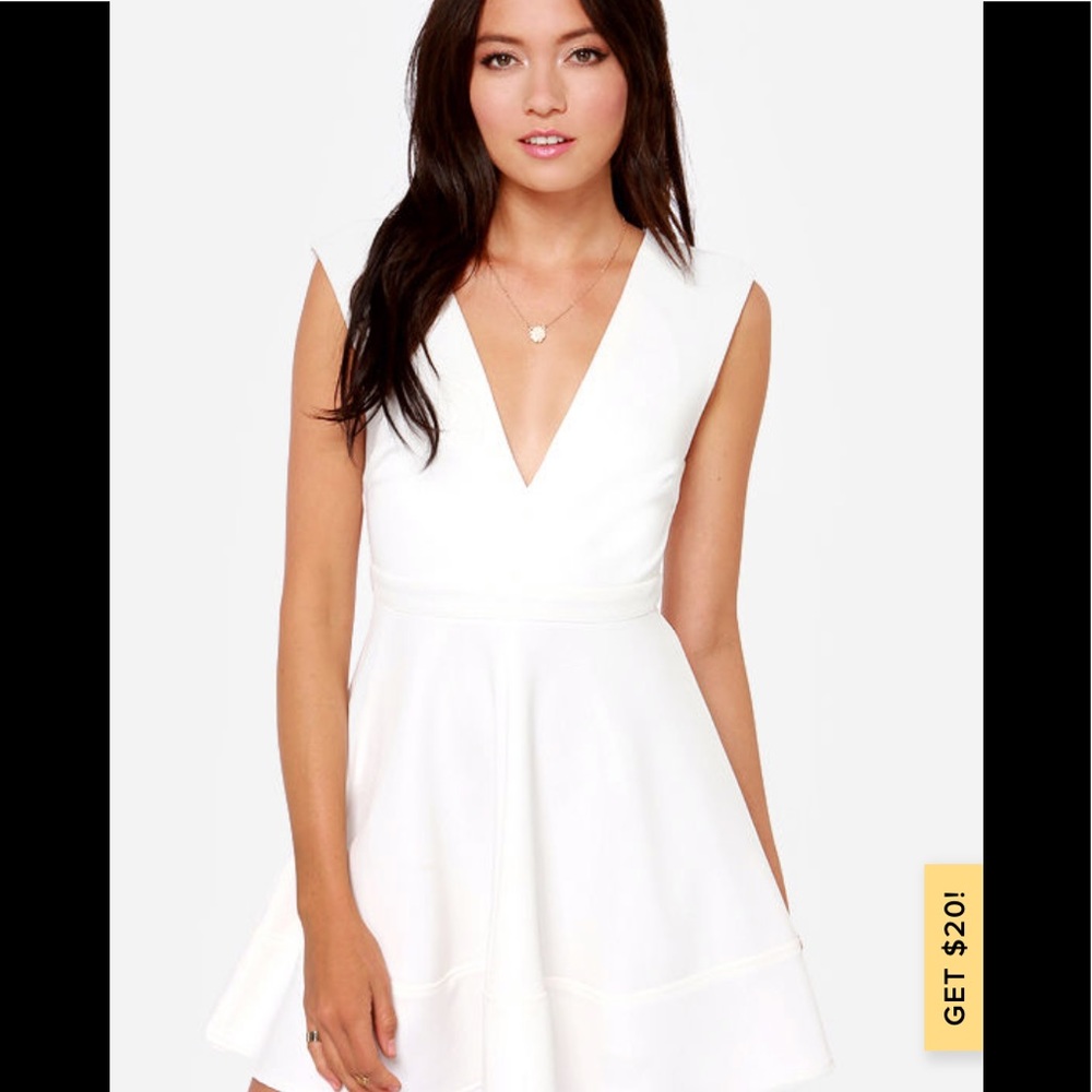 blue skater mini dress“love is in the flare”